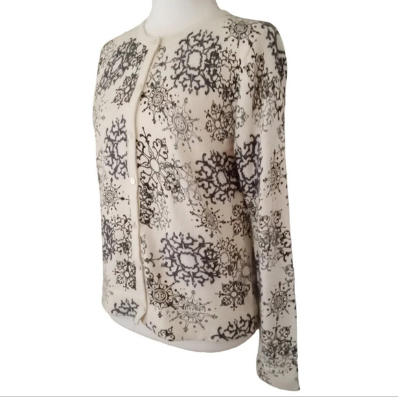 Eddie Bauer Collectibles Cotton Angora Blend Button Front Cardigan Size Small - Picture 5 of 7